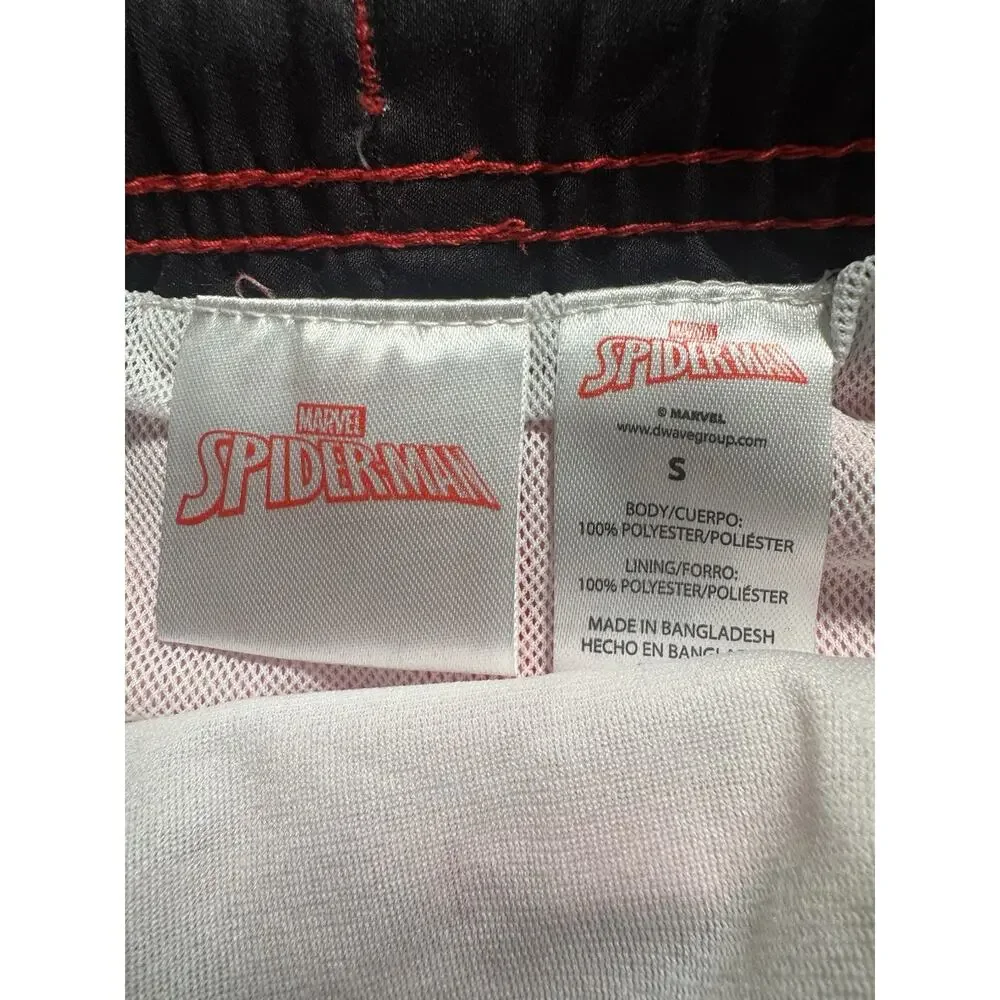 Marvel Spider-Man Boys Red Swim Trunks UPF 50+ Mesh Lined Size Small NWT